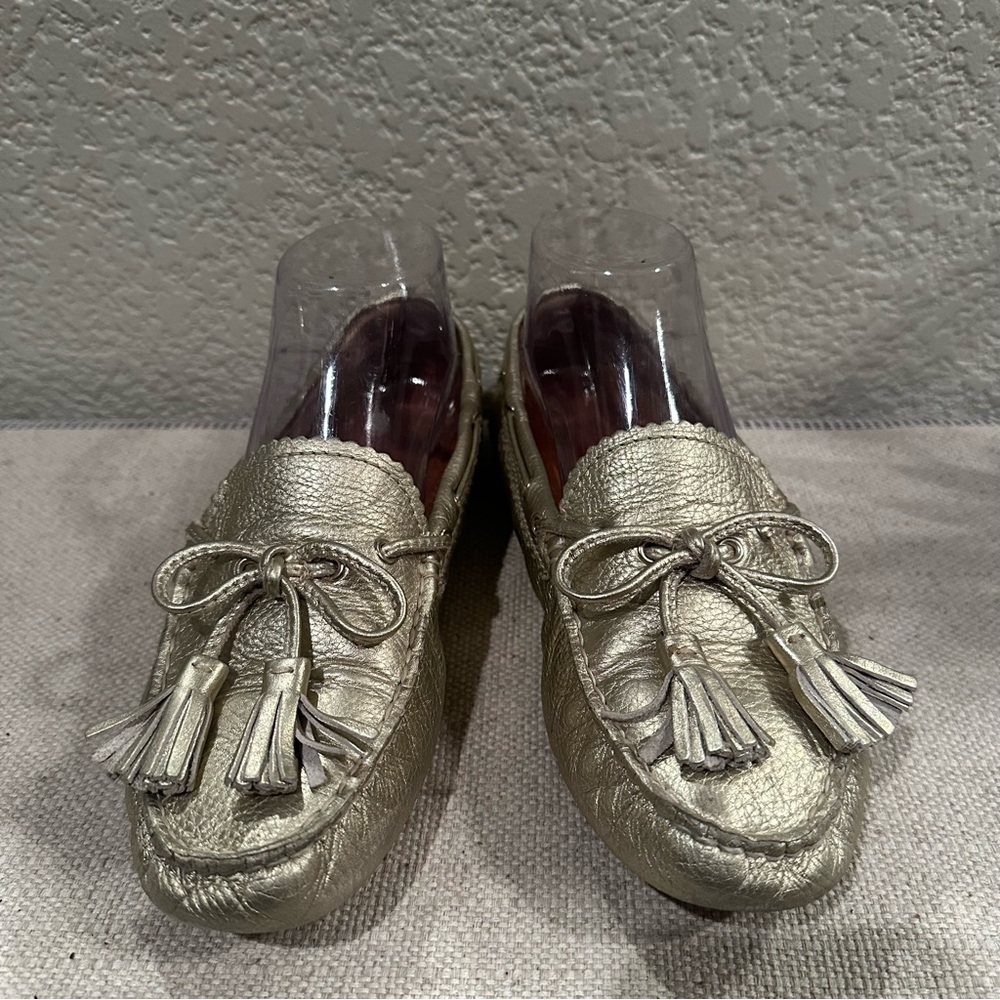 Coach Gold Nadia Driver Moc Loafer